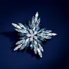 Broche Estrela Explosiva Estilo Luxo Leve, Corsage Exquisito com Cristal Degradê de Alta Qualidade para Mulheres, Acessório de Pino de Design Exclusivo para Terno