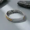 Pulseiras de Relógio Europeias e Americanas Mais Vendidas, Pulseiras de Relógio Minimalistas Populares, Pulseiras de Aço Titânio Gravadas a Laser, Acessórios de Mão Modernos e Estilosos