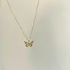 Exquisito Collar de Mariposa, Estilo Hada, Lujo Ligero, Cadena de Clavícula de Moda, Diseño de Nicho, Sensación de Alta Gama, Versátil para el Uso Diario