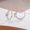 Nuevos Pendientes Piedra Ópalo Diseño de Nicho Sentido de Alto Nivel Aros para Orejas Corazón Temperamento Pendientes de Botón de Lujo Ligero Diamante Super Brillantes Joyería para Orejas