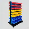 Estante para Tornillos de una o dos caras Engrosado Estante de Clasificación para Taller Organizador de Herramientas Móvil para Taller Caja de Piezas Carrito Fabricante