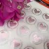 Venta Directa de Fábrica En Stock Oro Mate Plata Mate Estampado Pegatina Estampada Sobre Invitación Sello de Acero Cóncavo y Convexo Pegatina de Sellado Autoadhesiva