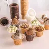 Taza de Caballo Personalizada de Fábrica, Taza de Papel de Aceite, Taza para Pastel, Taza para Salsa, Taza de Cartón Corrugado para Pastel