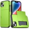 Estuche para teléfono con almacenamiento de tarjetas invisibles para Apple 15 Pro Max Slide Metal Card iPhone 14 Plus
