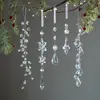 Decoración de Árbol de Navidad de Producto Nuevo Transfronterizo Colgante de Copo de Nieve Gota de Agua Copo de Nieve Acrílico Transparente Colgante de Joyería