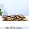 Grande Coleção de Produtos Únicos - Design Criativo Antigo Rústico Madeira Maciça Enfeites Decorativos Vasos de Flores para Pátio de Madeira Zakka Mercearia