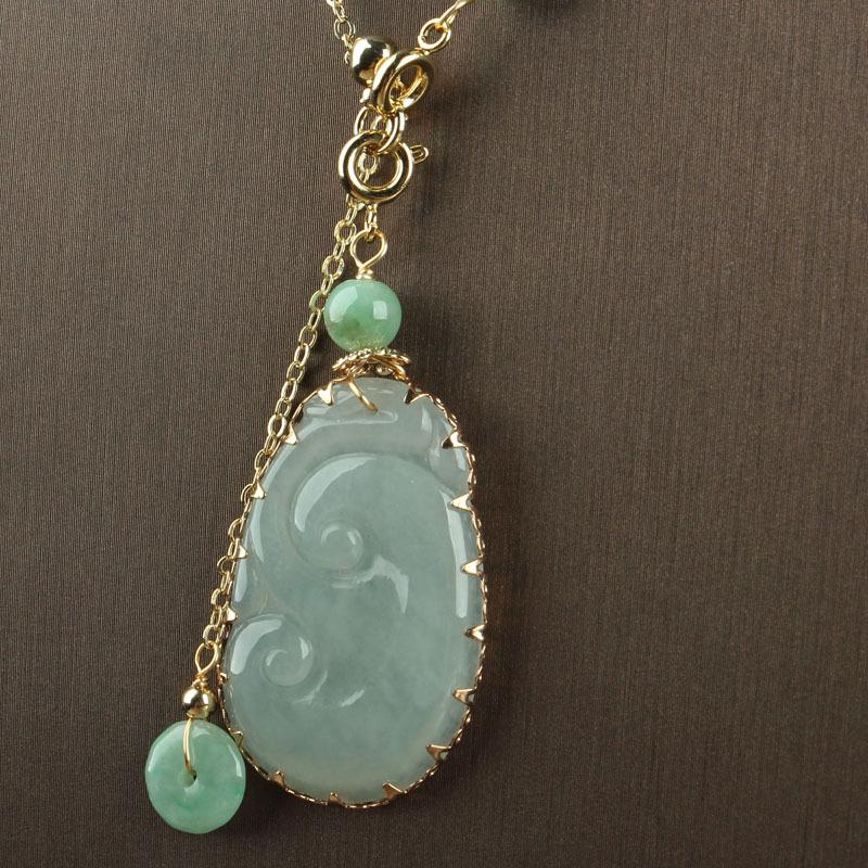 玉髓镶嵌吊坠1838