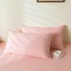 Funda de almohada de algodón 48*74 cm Funda de almohada de algodón lavado 40X60 Individual Par de fundas para almohada infantil