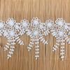 Accesorios de ropa Accesorios de ropa Encaje de flores pequeñas con lunares en blanco y negro Tejido de encaje con bordado soluble en agua
