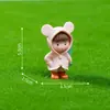 Paisaje en miniatura, impermeable y paraguas lindos, juego de pareja, para niños y niñas, jardinería, decoraciones de bricolaje, accesorios, pequeños adornos para coches y escritorios