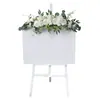 149 flor artificial flor de peonía dintel boda exhibidor de boda tablero de exhibición marca de bienvenida espejo de flores decoración de puerta de flores frontal