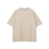 Nuevo Producto de Manga Corta 275g Tono Tierra Holgado Camiseta de Manga Corta Lisa para Hombre Niebla Algodón Puro Marca Trendy para Hombre Ropa para Hombre Tallas Grandes