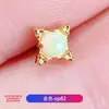Brincos de Liga de Titânio F136 com Design Semelhante a Geleia de Opala Aurora, Piercings de Cartilagem com Rosca Interna, Piercings Labiais, Joias de Piercing de Titânio G23