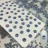 Celebridade da Internet TikTok Little Red Book Explosões Plana Especial Formato Nail Art Azul Claro Cor Mágica Ponta do Dedo Joia de Diamante Misto Diamante Decorativo