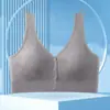 Hebilla de Apertura Frontal Más Gordo Tallas Grandes Estilo Madre Espalda Bonita Sin Aros Chaleco de Una Copa Apretado al Pecho Sujetador Sexy Lencería para Mujeres