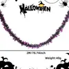 Nova Decoração de Halloween Tiras Coloridas 2m Densa Abóbora Caveira Serpentina Enfeites Pendurados Casa Assombrada Decoração de Quintal Guirlanda de Morcego