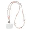 Cordón para teléfono móvil con forma de perla, cadena larga para teléfono móvil, funda para teléfono móvil, cordón con cuentas