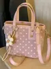 Bolso Pequeño Exquisito Transfronterizo para Mujer, Nuevo Tendencia Verano 2026 Bolso Cubo de Hombro Cruzado de Lunares