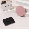 Venta Directa de Fábrica Doble Cara de Cuero con Cojín de Aire para Maquillaje Líquido y BB Cream, Esponja Ultra Delgada Redonda y Cuadrada