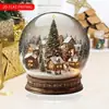 Muñeco de Nieve Navideño Bola de Cristal Acrílico 2D Adorno Estilo Único Decoración de Copo de Nieve Colgante Esférico Exquisito Adorno Colgante