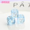 Dados Acrílicos Transparentes Cor de Doce 14mm Acessórios DIY Acessórios para Chaveiro Acessórios para Jogo de Tabuleiro Brinquedos