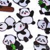 Etiqueta Bordada Original para Computadora Accesorios de Ropa Lindo Panda de Peluche Animal Bordado Calcomanía Parche Autoadhesivo Calcomanía de Tela