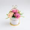 Soporte de flores chapado en oro de estilo nórdico, maceta de flores artificiales, decoración del hogar, adornos, regalos, arte floral para eventos transfronterizos.