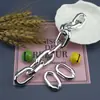 Plástico ABS Acrílico Galvanoplastia UV Oval Multifacetado Elo de Corrente Fecho Fivela Mala Bolsa Acessórios de Joia Atacado em Massa
