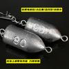 Accesorios de equipo de pesca al por mayor plomada tipo bala caña de lanzar Haiyuan plomada de fundición plomada electrolítica giratorio de acero inoxidable anillo colgante plomada