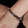 Pulseira de pedra olho de tigre masculina aço titânio não desbota design de nicho criativo pulseira da moda feminina joia de alta qualidade para todas as ocasiões tendência