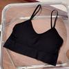 ¡Wow Nuevo Estilo Personalizado Primavera/Verano Hermoso Camisola con Espalda Descubierta para Mujer con Almohadillas, Top Corto de Malla Caliente para Chicas