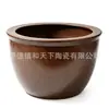 Suministrado directamente por el fabricante, gran tanque de cerámica con esmalte de bronce y adorno de cabeza de animal, adecuado para la cría de peces y nenúfares en patios exteriores, tanque de pie estilo chino
