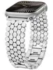 Adequado para Applewatch11 Cor Starlight Padrão Escama de Peixe Pulseira de Relógio de Metal Iwatch9876Se Apple Colmeia Pulseira de Relógio