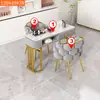 Escritorio y silla para uñas de lujo ligero, juego de estilo japonés para dos personas, escritorio plegable económico para uñas y silla, juego
