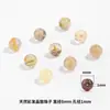 Xiao Cabelo de Cor Natural Cristal Contas Soltas Acessórios para Joias DIY Pulseira Colar 8/10mm Contas Redondas de Cristal Lote Solto
