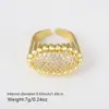 Adornos Populares Europeos y Americanos Zirconia Microincrustada Anillo Suelto Geométrico Estilo Ligero Moda Anillo de Dedo con Forma de Serpiente Personalizado para Mujeres