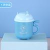 Vaso de agua de acero inoxidable 304 para niños, de doble capa, anti-escaldaduras y anti-caídas, con tapa, diseño de dibujos animados para bebés, taza de leche dividida para jardín de infantes