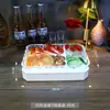 Bandeja de Frutas com Padrão de Gelo LED Ktv Prato de Frutas Brilhante Bandeja de Três Compartimentos Bandeja Recarregável para Lanches
