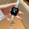 Adecuado para S11/10 y Otros Relojes Apple Watch, Pulsera Grabada con Patrón de Póker, Pieza Curva Correa de Metal para iWatch