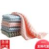 Coral fleece non-oil non-lint plavar louça toalha listrada pano de prato engrossado fibra de bambu limpo