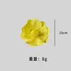 Flores Artificiais Amarelas Rosa da Moda Flores Decorativas Check-In Parede de Flores Parede de Fundo Quintal Suprimentos de Decoração Suave Adereços para Fotografia