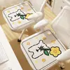 Almofada de Gelo de Seda de Verão com Desenhos Fofos e Design de Cachorrinho, Almofada de Assento Respirável Antiderrapante para Cadeira de Escritório Giratória
