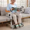 Máquina de mudança de marcha manual multifuncional para cuidados com deficientes Banqueta multifuncional com elevador Cadeira de banho Saída dupla oscilante