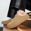 Zapatos Populares para Flojos 2025 Delgados de Cuero Genuino Ultra Suave Transpirables Slip-On Zapatos de Trabajo de Suela Gruesa Retro Agujero en la Pared Zapatos de Hombre