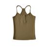 Regata Cavada Minimalista com Decote U e Gola Halter Novo Estilo Ajustada Top Roupa Exterior para 2025