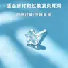 Pendientes de resina transparentes, pendientes sencillos y personalizados para mujeres, ideales para proteger las orejas recién perforadas.