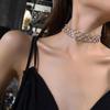 Coreano cheio de diamante incrustado colar moda luz de luxo high-end sentimento pescoço cadeia ins estilo temperamento Coringa Nova Jóias Atacado