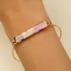 Joyería de Estilo Europeo y Americano, Versión Coreana, Pulsera Geométrica Simple con Diseño Degradado, Pulsera de Resina de Moda Multicolor para Mujer, Transfronterizo