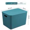 Caja de Almacenamiento de Plástico con Tapa Caja para Guardar Ropa Interior Calcetines en el Armario Contenedor para Guardar Bloques de Construcción de Juguete Cesta para Guardar Bocadillos Libros Ilustrados