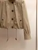 Shenzhen Nanyou Roupas Femininas de Alta Qualidade Primavera Novo Estilo Retrô Moda Workwear Jaqueta Corta-vento Top Feminino